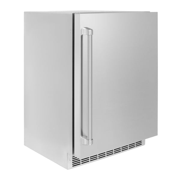 ZLINE 24 in. Touchstone 151 Can Beverage Fridge with Solid Stainless Steel Door, Open Box-Great Condition