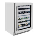 ZLINE 24 in. Touchstone Dual Zone 44 Bottle Wine Cooler with Stainless Steel Glass Door, Open Box-Good Condition