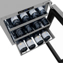 ZLINE 24 in. Touchstone Dual Zone 44 Bottle Wine Cooler with Stainless Steel Glass Door, Open Box-Good Condition