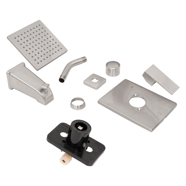 ZLINE Rubicon Modern Shower System in Brushed Nickel (RBCN2-SHS-BN)