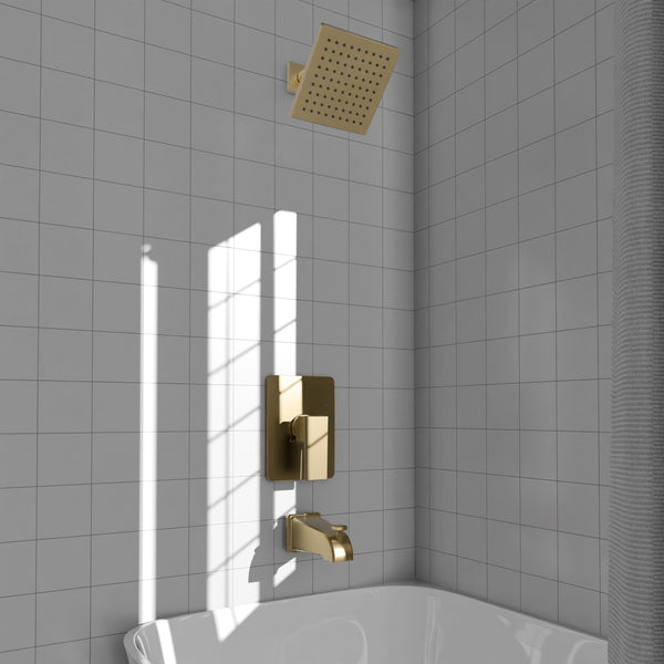 ZLINE Rubicon Modern Shower System in Champagne Bronze (RBCN2-SHS-CB)