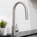 ZLINE Rubicon Pull Down Single Handle Kitchen Faucet in Brushed Nickel (RBCN1-KF-BN)
