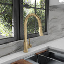 ZLINE Rubicon Pull Down Single Handle Kitchen Faucet in Champagne Bronze (RBCN1-KF-CB)