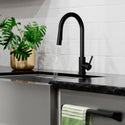 ZLINE Rubicon Pull Down Single Handle Kitchen Faucet in Matte Black (RBCN1-KF-MB)