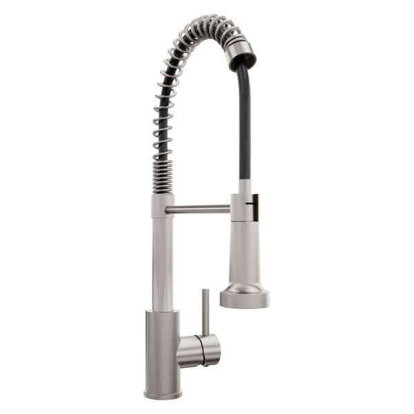 ZLINE Rubicon Pull Down Spring Spray Wand Kitchen Faucet in Brushed Nickel (RBCN2-KF-BN)