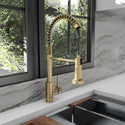 ZLINE Rubicon Pull Down Spring Spray Wand Kitchen Faucet in Champagne Bronze (RBCN2-KF-CB)