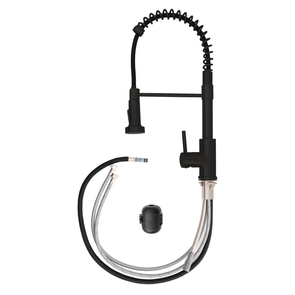 ZLINE Rubicon Pull Down Spring Spray Wand Kitchen Faucet in Matte Black (RBCN2-KF-MB)