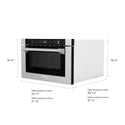 ZLINE 24 in. 1.2 cu. ft. Built-in Microwave Drawer with a Traditional Handle in Satin Stainless Steel, Open Box-Good Condition