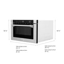 ZLINE 24 in. 1.2 cu. ft. Built-in Microwave Drawer with a Traditional Handle in Satin Stainless Steel (MWD-1-SS-H)