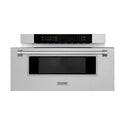 ZLINE 30 in 1.2 cu. ft. Built-in Microwave Drawer in Satin Stainless Steel, Open Box-Good Condition