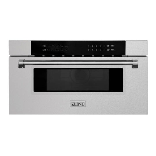 ZLINE 30 in 1.2 cu. ft. Built-in Microwave Drawer in Satin Stainless Steel, Open Box-Good Condition