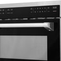 ZLINE 24 in. 1.6 cu ft. Built-in Convection Microwave Oven in Satin Stainless Steel with Speed and Sensor Cooking, Open Box-Great Condition