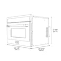 ZLINE 24 in. 1.6 cu ft. Built-in Convection Microwave Oven in Satin Stainless Steel with Speed and Sensor Cooking, Open Box-Good Condition