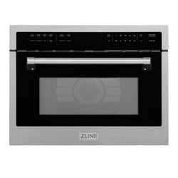 ZLINE 24 in. 1.6 cu ft. Built-in Convection Microwave Oven in Satin Stainless Steel with Speed and Sensor Cooking, Open Box-Great Condition