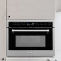 ZLINE 24 in. 1.6 cu ft. Built-in Convection Microwave Oven in Satin Stainless Steel with Speed and Sensor Cooking, Open Box-Good Condition