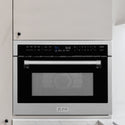 ZLINE 24 in. 1.6 cu ft. Built-in Convection Microwave Oven in Satin Stainless Steel with Speed and Sensor Cooking, Open Box-Great Condition