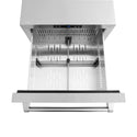 ZLINE 24 in. Touchstone 168 Can Outdoor-Rated Dual Refrigerator Drawer with Satin Stainless Steel Doors (RDSO-SN-24)
