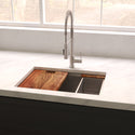 ZLINE 27 in. Garmisch Undermount Single Bowl Satin Stainless Steel Kitchen Sink with Bottom Grid and Accessories (SLS-27S)