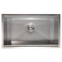 ZLINE 33 in. Garmisch Undermount Single Bowl Satin Stainless Steel Kitchen Sink with Bottom Grid and Accessories (SLS-33S)