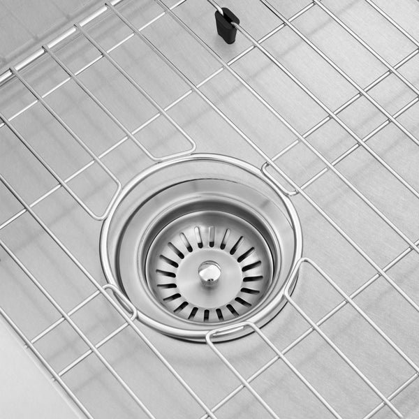 ZLINE 45 in. Garmisch Undermount Single Bowl Satin Stainless Steel Kitchen Sink with Bottom Grid and Accessories (SLS-45S)