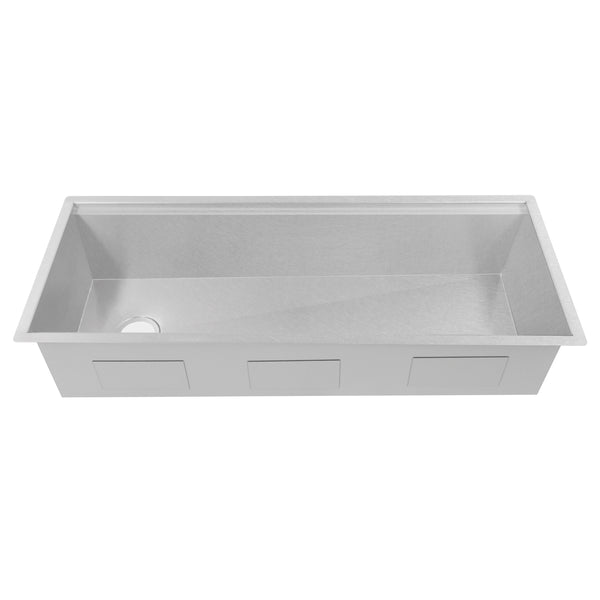 ZLINE 45 in. Garmisch Undermount Single Bowl Satin Stainless Steel Kitchen Sink with Bottom Grid and Accessories (SLS-45S)