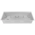 ZLINE 45 in. Garmisch Undermount Single Bowl Satin Stainless Steel Kitchen Sink with Bottom Grid and Accessories (SLS-45S)