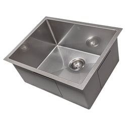 ZLINE 23 in. Meribel Undermount Single Bowl Satin Stainless Steel Kitchen Sink with Bottom Grid (SRS-23S)