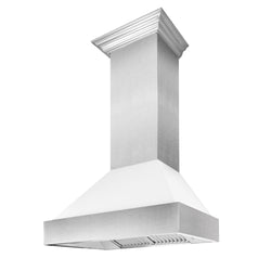 48" Ducted Fingerprint Resistant Stainless Steel Range Hood with White Matte Shell (8654WM-48)