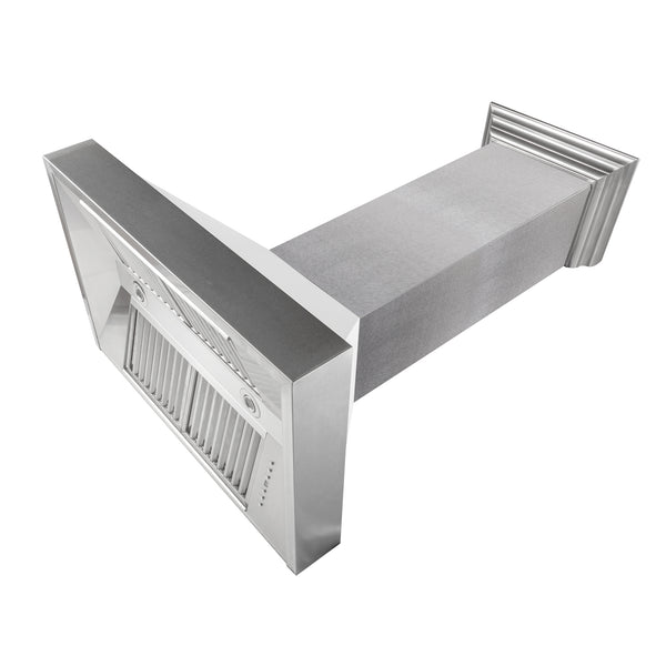 30" Ducted Fingerprint Resistant Stainless Steel Range Hood with White Matte Shell (8654WM-30)