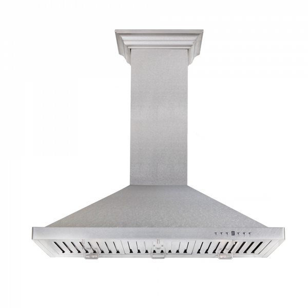 ZLINE 30 in. Designer Series Satin Stainless Steel Convertible Vent Wall Mount Range Hood (8KBS-30)