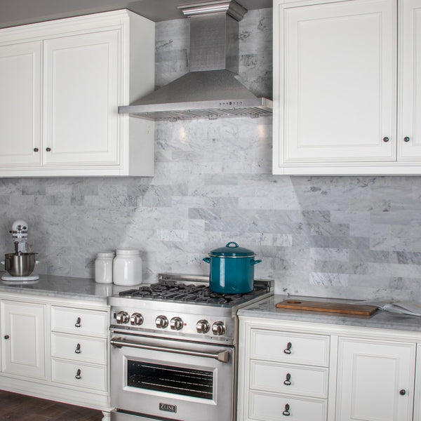 ZLINE 48 in. Designer Series Satin Stainless Steel Convertible Vent Wall Mount Range Hood (8KBS-48)