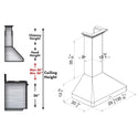 ZLINE 30" Ducted Wall Mount Range Hood in Fingerprint Resistant Stainless Steel (8KF2S-30)