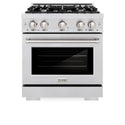 ZLINE 30 in. 4.2 cu. ft. Select Gas Range with 4 Burner Cooktop and Convection Gas Oven in Satin Stainless Steel (HGRS-30)