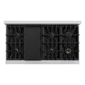 ZLINE 48 in. 6.7 cu. ft. Select Double Oven Dual Fuel Range with 8 Burner Gas Cooktop in Stainless Steel, Open Box-Great Condition