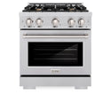 ZLINE 30 in. 4.2 cu. ft. Select Gas Range with Convection Gas Oven in Stainless Steel with 4 Brass Burners, Open Box-Great Condition