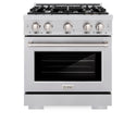 ZLINE 30 in. 4.2 cu. ft. Select Gas Range with 4 Burner Cooktop and Convection Gas Oven in Stainless Steel, Open Box-Great Condition