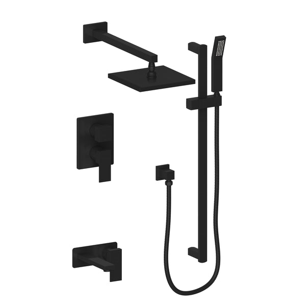 ZLINE Bliss Shower System with 12 In. Oversized Shower Head in Matte Black (BLS-SHS12-MB)