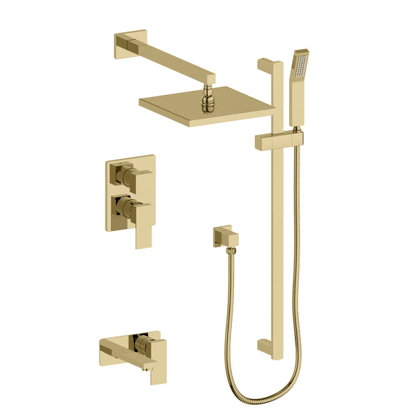 ZLINE Bliss Shower System with 16" Oversized Shower Head in Polished Gold (BLS-SHS16-PG)