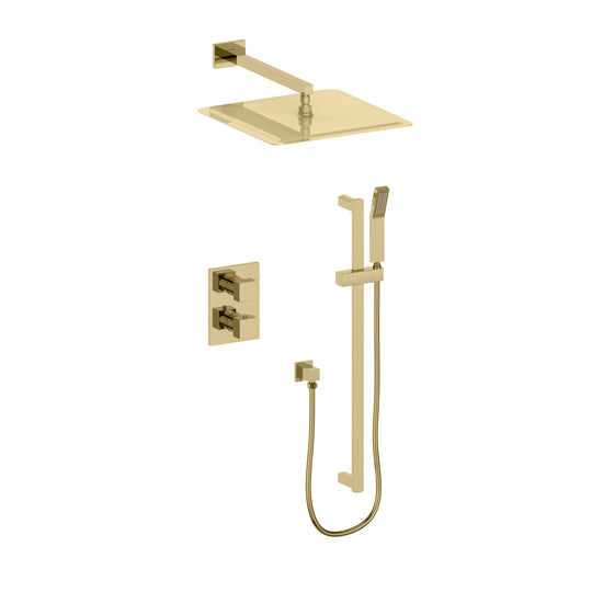 ZLINE Autograph Edition Crystal Bay Thermostatic Shower System in Polished Gold (CBY-SHS-T2-PG)