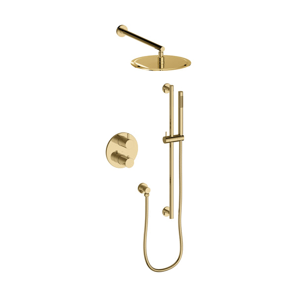 ZLINE Autograph Edition Emerald Bay Thermostatic Shower System in Polished Gold (EMBY-SHS-T2-PG)