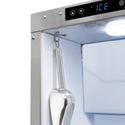 ZLINE 15 in. Touchstone Clear Cube Ice Maker with Drain Pump and Solid Stainless Steel Door, Open Box-Great Condition