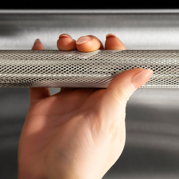 ZLINE Autograph Edition 24 in. Monument Series 3rd Rack Dishwasher with Auto Door Open Drying, 44dBa, Stainless Steel Panel with Polished Nickel Helix Handle (DWMTZ-30424-KPN)
