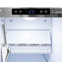 ZLINE Autograph Edition 15 in. Touchstone Gourmet Ice Maker with Drain Pump and Black Matte Door with Polished Gold Handle (IGMDZ-BLM-15-G)