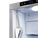 ZLINE Autograph Edition 15 in. Touchstone Gourmet Ice Maker with Drain Pump and Solid Stainless Steel Door with Champagne Bronze Helix Handle (IGMDZ-ST-15-KCB)