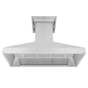 48 in. ZLINE CrownSound™ Ducted Vent Island Mount Range Hood in Stainless Steel with Built-in Bluetooth Speakers (597iCRN-BT-48)