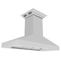 48 in. ZLINE CrownSound™ Ducted Vent Island Mount Range Hood in Stainless Steel with Built-in Bluetooth Speakers (597iCRN-BT-48)