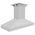 48 in. ZLINE CrownSound™ Ducted Vent Island Mount Range Hood in Stainless Steel with Built-in Bluetooth Speakers (597iCRN-BT-48)