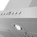 48" ZLINE CrownSound™Ducted Vent Island Mount Range Hood in Stainless Steel with Built-in Bluetooth Speakers (GL2iCRN-BT-48)