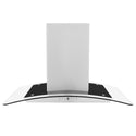 ZLINE 30 in. Convertible Vent Island Mount Range Hood in Stainless Steel & Glass Handle, Open Box-Great Condition