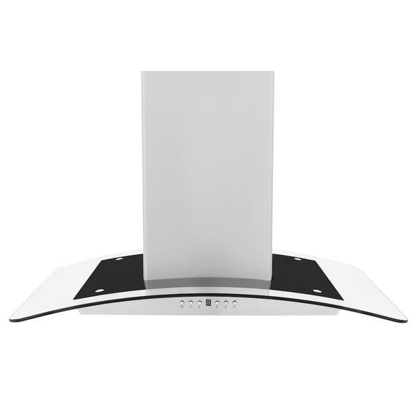 ZLINE 30 in. Convertible Vent Island Mount Range Hood in Stainless Steel & Glass Handle, Open Box-Great Condition
